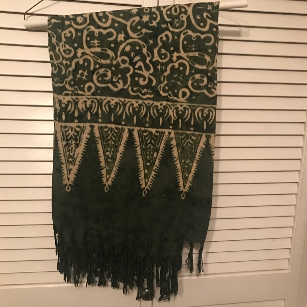 Tribal Green Scarf/Wrap